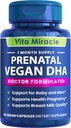 Prenatal DHA dopolnila - Vegan 800mg DHA DPA rastlina temelji Omega 3 - Najboljši za optimalno zdravje mame in otroka - Podpira Baby Brain and Eye razvoj prenatal za ženske brez ribjega olja