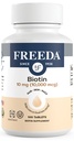 FreeDA Biotin 10.000 mcg – Košir las, kože in nohti dodatek – Visoka stopnja B7 za rast las in močne nohte – Veganske tablete z D- Biotin – 100 Majhne tablete