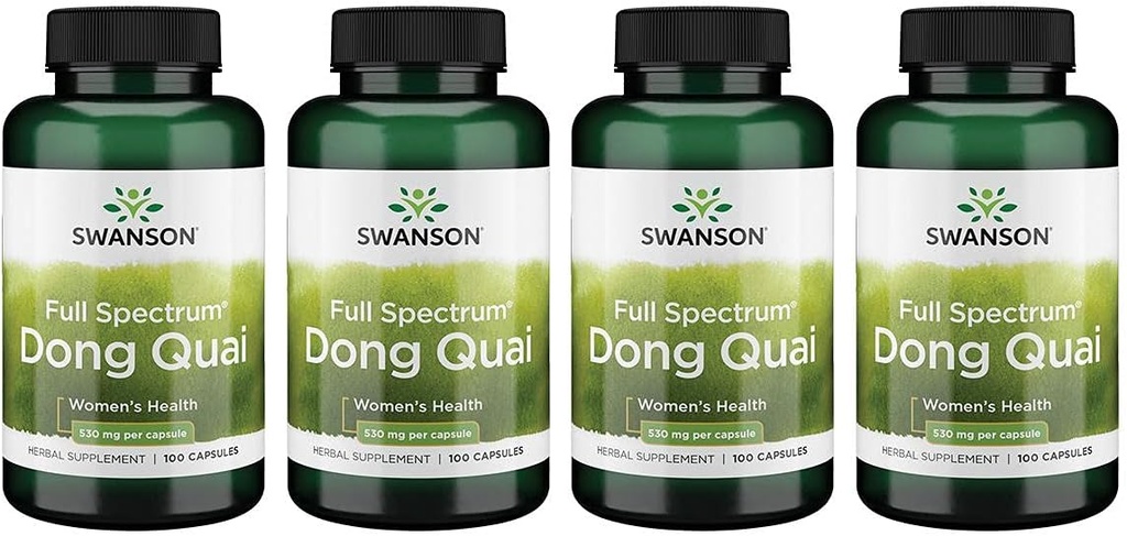 Swanson Dong Quai 530 Milligrams 100 kapsul 4 pakiranja