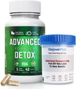 Napredno čiščenje detox, detox komplet s testnim pokalom, naravno razstrupljanje in čiščenje z mlečnim osat, Licorice prašek, in več, čiščenje telesa detox za ženske in moške, 42 kapsule, 1 pakiranje
