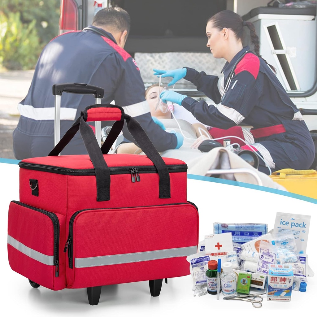 CURMIO Rolling Medical Bag z kolesi