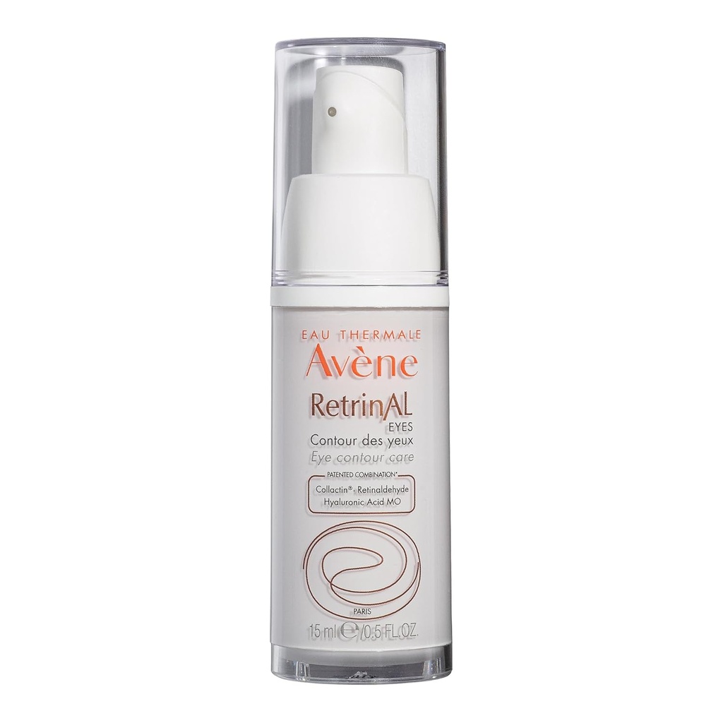 Avène Retrinalne EYES Advanced 3-In-1 krema za oči, krema za mrežnice, ki jo poganja Retinaldehid in hialuronska kislina, pomaga gladke gube, zmanjšuje zabuhlost in temne kroge, krema za oči proti staranju