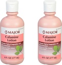 MAJOR losjon za kalamin - topična suspenzija za kalimin USP za zaščito kože - 6 Fl Oz (177 ml) (2 pakiranji)
