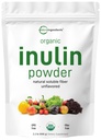 Mikro sestavine Organski inulin FOS Fiber prašek, 2.2 lb 