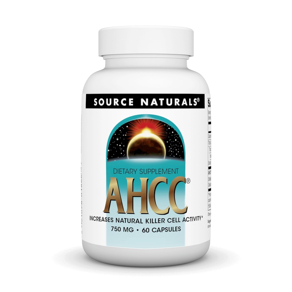 Vir Naturals AHCC 750 mg poveča naravno ubijalsko aktivnost celic* - 60 kapsul