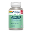 SOLARAY Lipotropic 1000 Plus z Betain HCl & High Potency B-6, zdravo prebavo, energijo in podporo za presnovo maščob, Lipotropni kompleks Plus Aloe Vera, 60 Day garancija, 30 Serving, 180 kapsul