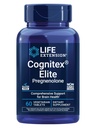 Life Extension Cognitex® Elite Pregnenolone, žajbelj, borovnica, ashwagandha, fosfatidilserin, Napredna formula, Pozor, Fokus, Spomin, Gluten-free, Non-GMO, Vegetarian, 60 tablet