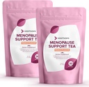 VoomVaya Save 10% na Menopause Podpora Tea 2-Pack paket - Naravna Menopause Relief za ženske w/Rdeči Clover & Black Cohosh - nočno potenje in vroče Flashe Relief - Breash Flavor - 90 Teabags