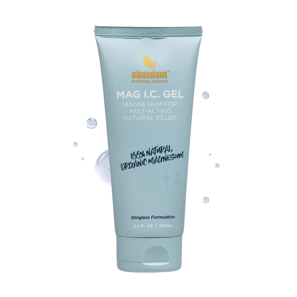 MAG I.C. Magnezij Gel s Cucumber Stem Cells - hitro mišično relief, pomirjujoče, neznosno, varno za občutljivo kožo, Fragrance-free, 200ml