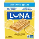 LUNA Bar - LemonZest Flavor - Gluten Free Prigrizki - Non-GMO - Beljakovinske čokoladice - narejene z organskimi ovesi - vrednost paket (12 Pack)