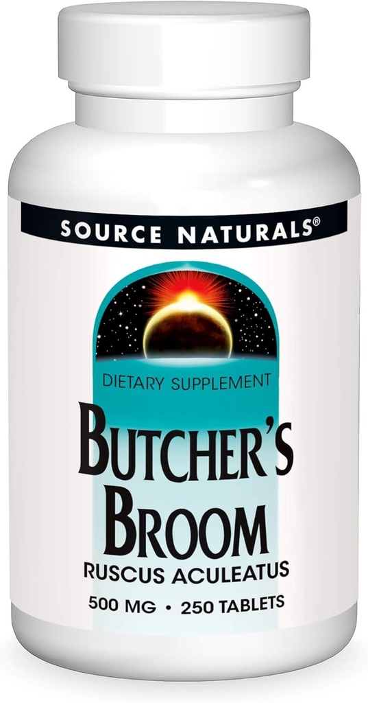 Vir Naturals Butcher's Broom Dietni dodatek - Ruscus Aculeatus - 250 tablet