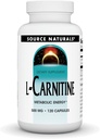 Naravni vir L-karnitin 500 mg za metabolično energijo - 120 kapsul