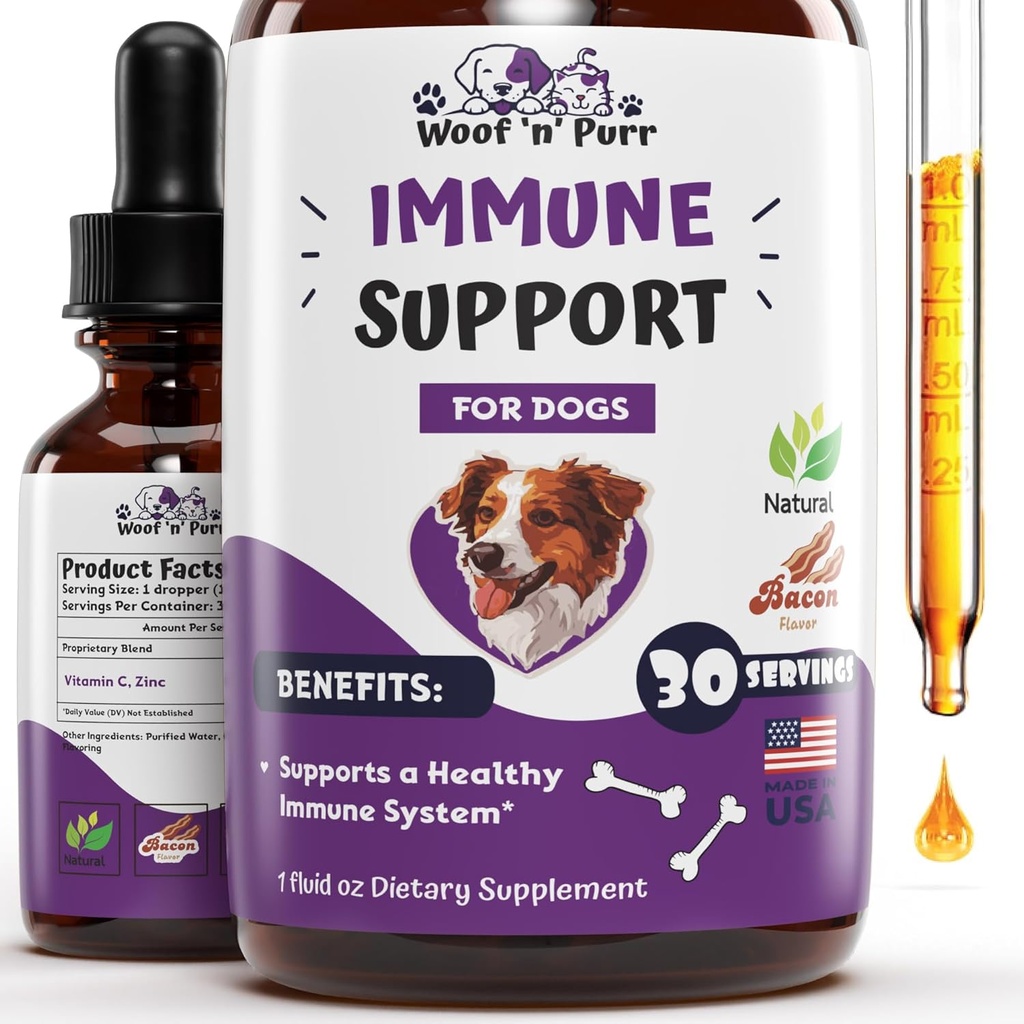 Imunska podpora za pse - Imunska podpora za pse - Dog Immune Booster - Dog Immune Boost - Dog Immune Support - Dog Immune Supplement - 1 fl oz