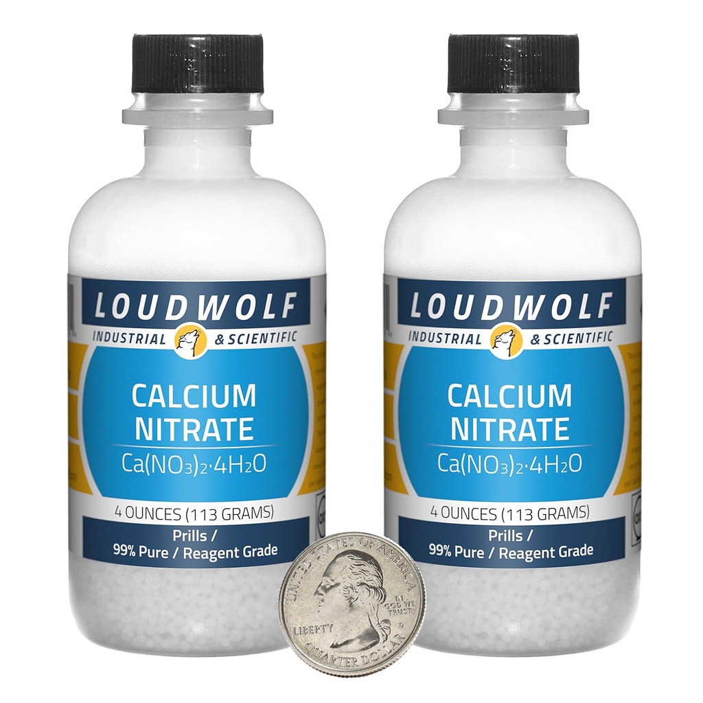 Kalcijev nitrat / 8 ounce / 2 steklenici / 99% čisti reagent stopnje/prils