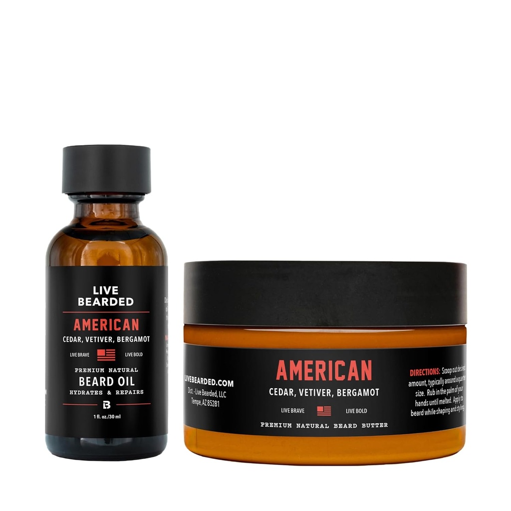 Bradavičasto olje in maslo Komplet - Made in the USA - Vse naravne sestavine s karitejem, arganom, jojobo - Podpora za rast