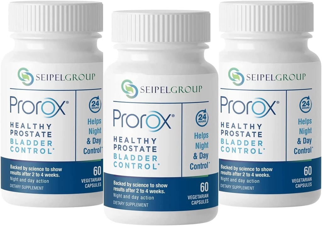 Healthy Prostata Bladder Control, Prostata dopolnila za moške, Podpira zdravo prostate in Bladder Health, Vsebuje Saw Palmetto, Zmanjša urgenco, 60 Vegetarijanske kapsule (180)
