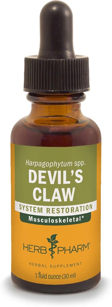 Herb Pharm Devil's Claw Tekoči ekstrakt za podporo mišično-skeletnega sistema - 1 Ounce (DDCLAW01)