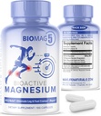 BioMag 5 Magnezijev kompleks Dodatek za ženske in moške, 100 kapsul - Formulirani v ZDA - BioActive and BioAvailable Magnezijev Glycinate Malate Citrat Orotat in Biglicinat Chelate dopolnila