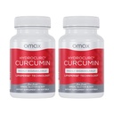 Omax3 2 Pack- HydroCurc Kurkumin Softgels, visoko biološko na voljo MCT olje nanodelec za potenca in absorpcijo, skupno zdravje, 120 Softgels