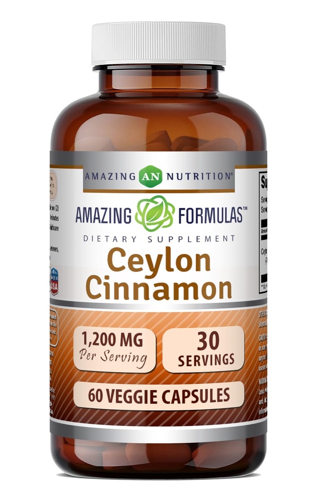 Neverjetne formule Ceylon Cinamon 1200 Mg dodatek 