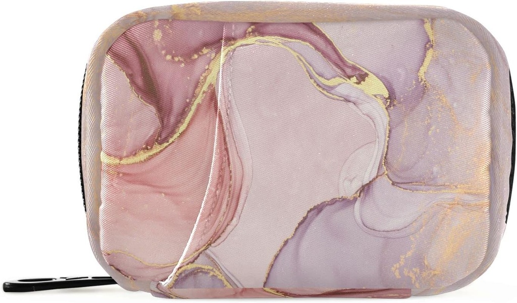 Pink Golden Marble tablete Organizator primera 7 dan tablete tablete škatle z zadrgo prenosni tedenski vitamin medicine dodatek imetnik vrečka