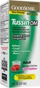 GoodSense Tussin Cough Syrup DM, Raspberry Flavor, učinkovito lajšanje za kašelj in zastoje v prsih, Thins Mucus, 8 Fl Oz