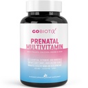 GOBIOTIX predporodni vitamini za ženske - multivitamini z železom, kalcijom, vitaminom D2, C, cinkom in folno kislino za nosečnost - predporodne in poporodne esencialne snovi - ne-GMO - 90 kapsul