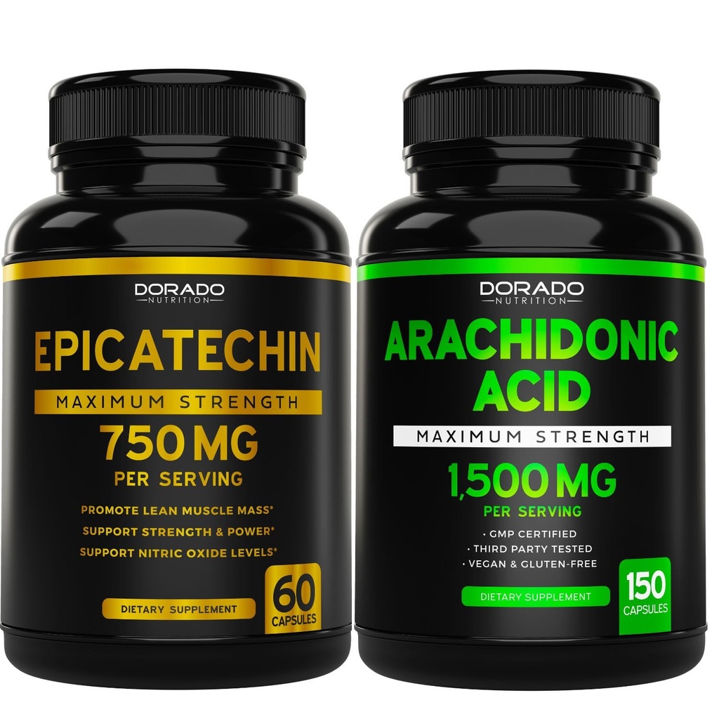 DORADO HRANILNO IZvleček Epikatehina 750 mg na serviranje (120 kapsul) in arakidonska kislina 1500 mg (150 kapsul)