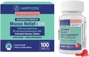 WELMATE komplet Cold & Alergy Relief Kit: Največja moč Nasal Dekongestiv PE (200 tablet) & Mucus Relief DM 1200mg Guaifenesin/60mg DXM (100 Ct) - Non-Drowsy Sinus, Cough, in Congestion Relief