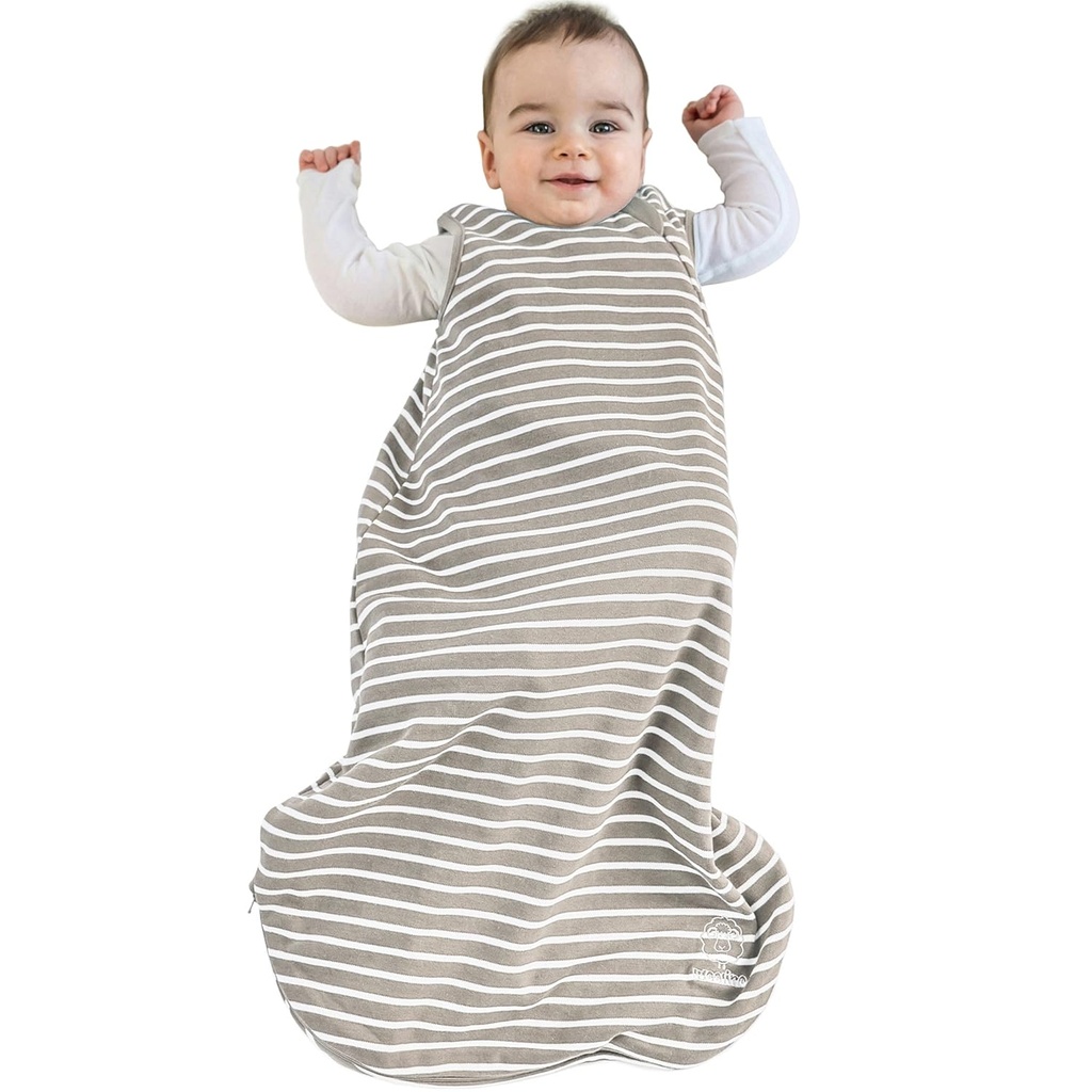 Wolino Merino Wool and Organic Cotton Baby Sleep Bag - 4 Sezona Classic Sleep Sack for Baby - Dvo-Way Zipper Sleep Bag for Baby and Toddler - 0-6 mesecev - Zemlja