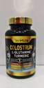 Kolostrum dodatek - 10in1 Formula - Združite z L-glutamin, Kurkuma, Cayenne Pepper, Apple pektin, Probiotiki, Ginger, in več - Prebavno zdravje, Imunska podpora - 120 kapsul