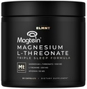 ELMNT Triple Sleep Magnezijev Treonat w. Apigenin, Theanin & Magtein Magnezijev L-treonat - visoka absorpcija Magnezijev dopolnilne kapsule za moške in ženske Magnezijeve tablete v prahu