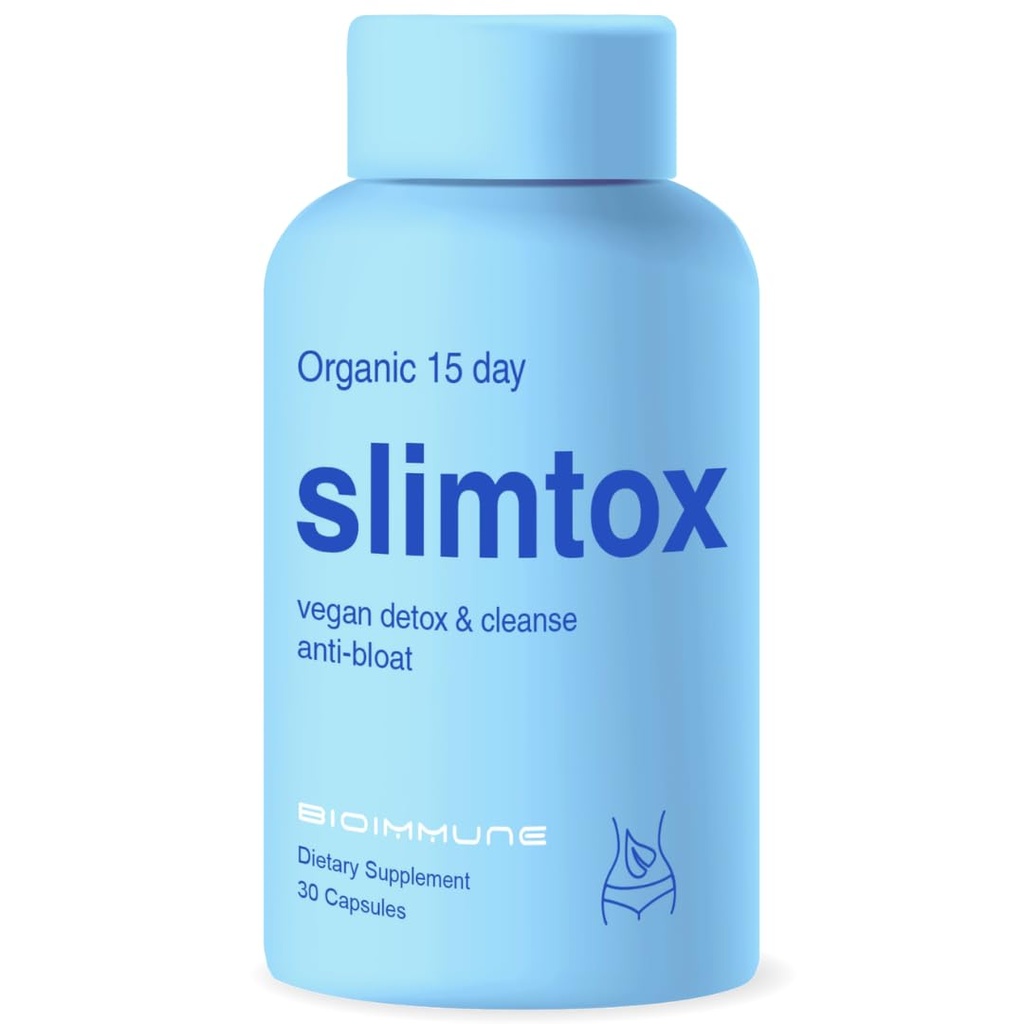 SlimtoxTM Organic 15 Day Colon Cleanse & Detox za Flat Stomach Less Bloat & LBS w/Probiotics - zaprtje Relief - Flushes Toxins, Povečuje energijo