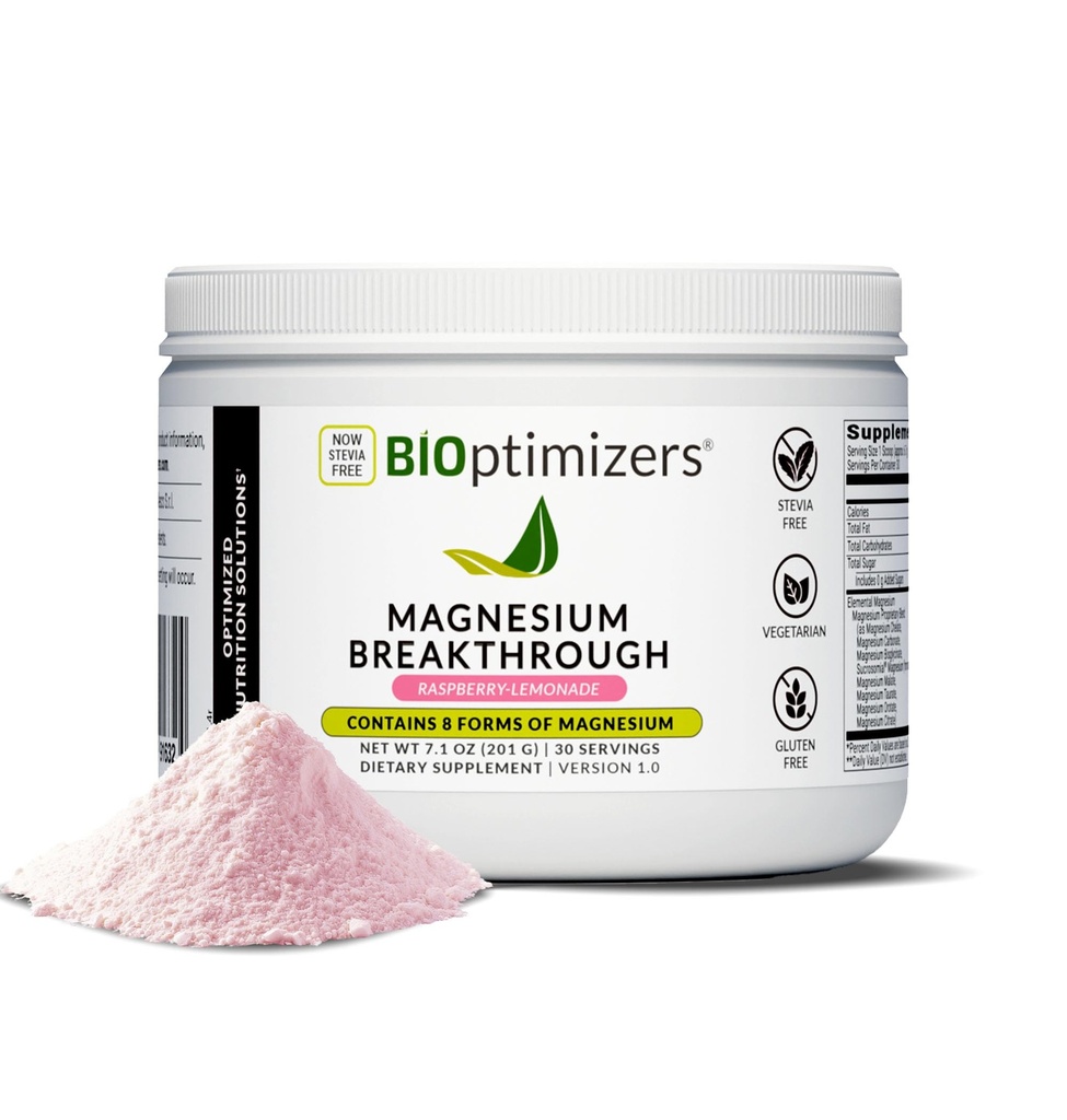 BIOptimizatorji Magnezij Breaver Drink - 8 Oblike magnezija, Elektroliti, Sleep Health, Stres, Recovery mišic, Podpora srcu, Citrat, Malate- Malina Lemon