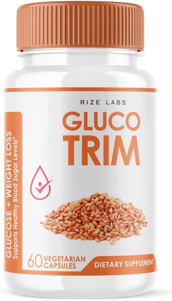 GlucoTrim - GlucoTrim peroralne kapsule za vzdrževanje stabilnih zdravih ravni, vse naravne krvi prehranska dopolnila, GlucoTrim Napredna formula za optimalno zdravje, Gluco Trim Mnenja (60 kapsul)