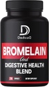 6in1 Bromelain 500mg dodatek - 1000mg na serviranje - 210 Kapsule z digestivno mešanico zdravja kot Quercetin, Ginger, Kurkuma, Papaja - Podpora Splošno zdravje, Prebava in imunski sistem