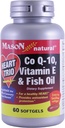 Mason Natural Co Q-10, Vitamin E in ribje olje, 60 Softgels (Pack z 2)