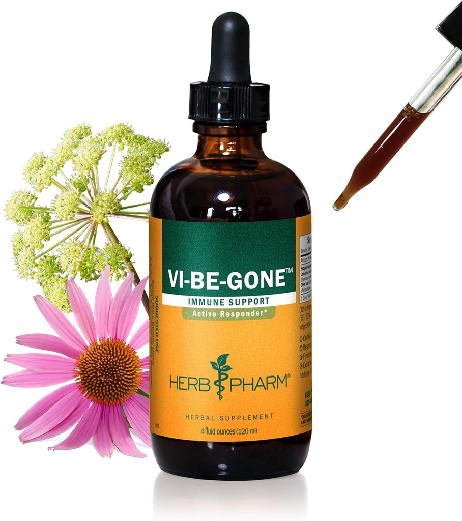 Herb Pharm Virattack Liquid Herbal Formula z lomatijem za podporo imunskega sistema - 4 Ounce