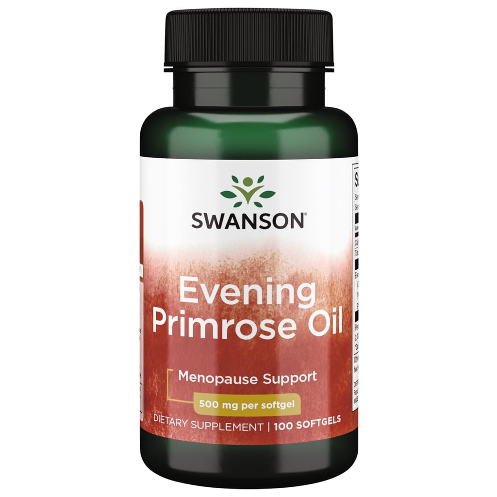 Swansonovo primrose olje (Omegatru) 500 miligramov 100 sgel