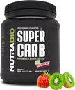 NutraBio Super Carb, ogljikovi hidrati v prahu z grozdnim dekstrinom in elektroliti, napredni ogljikovi dodatki v prahu za gorivo, zmogljivost in okrevanje mišic, ciklični dekstrin, kivi jagode, 30 Sv