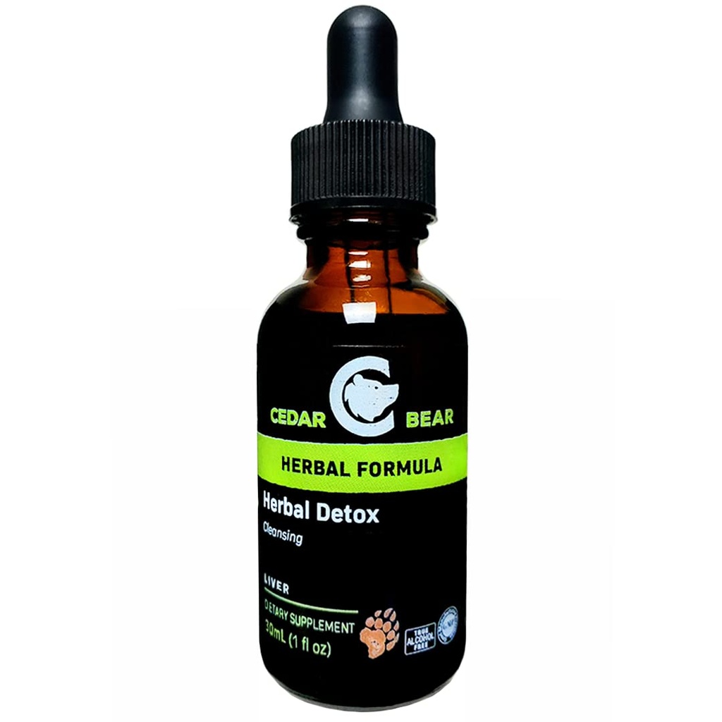 Cedar medved - zeliščni razstrupljanje tekoči zeliščni dodatek To je globoko razstrupljanje, ki pomaga jasnih organov in tkiva okoljskih toksinov 1 Fl Oz