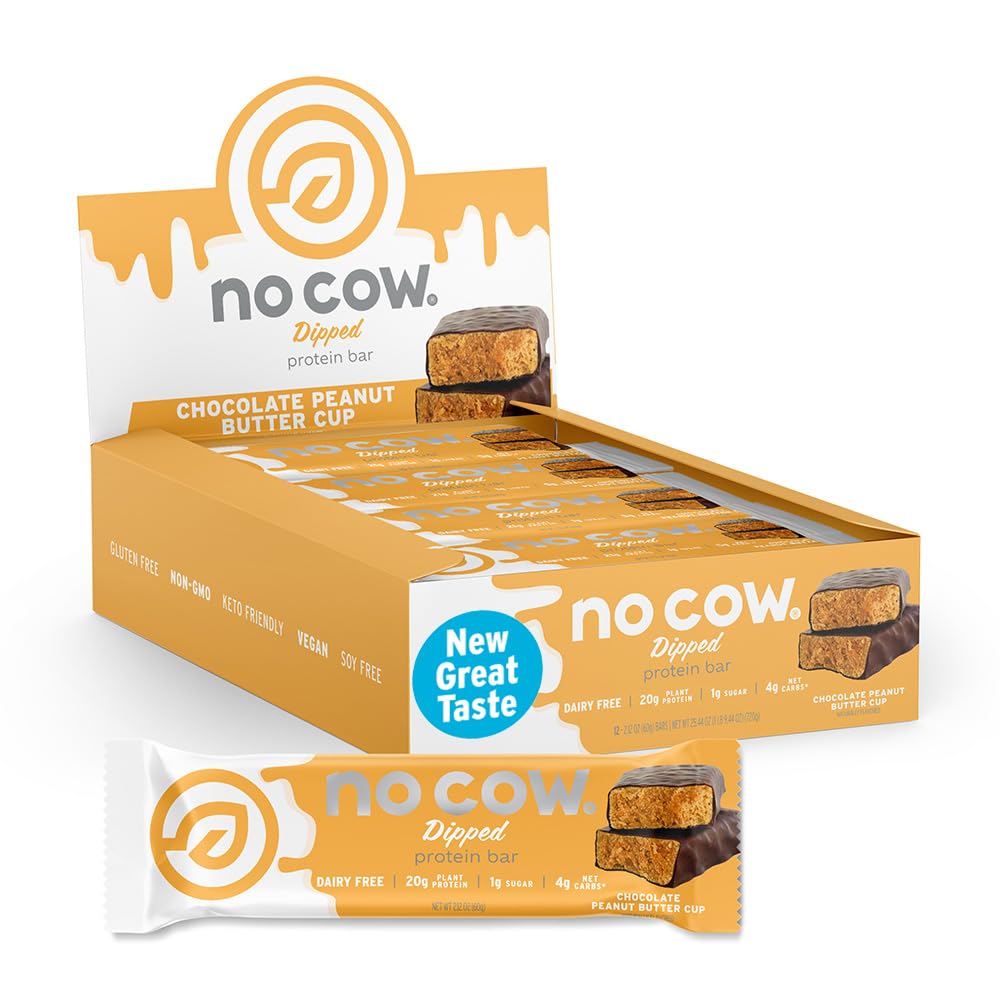 Brez beljakovinskih čokoladic krav Vegan, nadgrajenega pokala arašidovega masla 