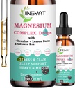 5-v-1 Magnezijeve kapljice - 1000 mg magnezijevega glicinata, L-treonata, citrata, taurata, malata in l-teanaina - visoka absorpcija Magnezijeva tekočina