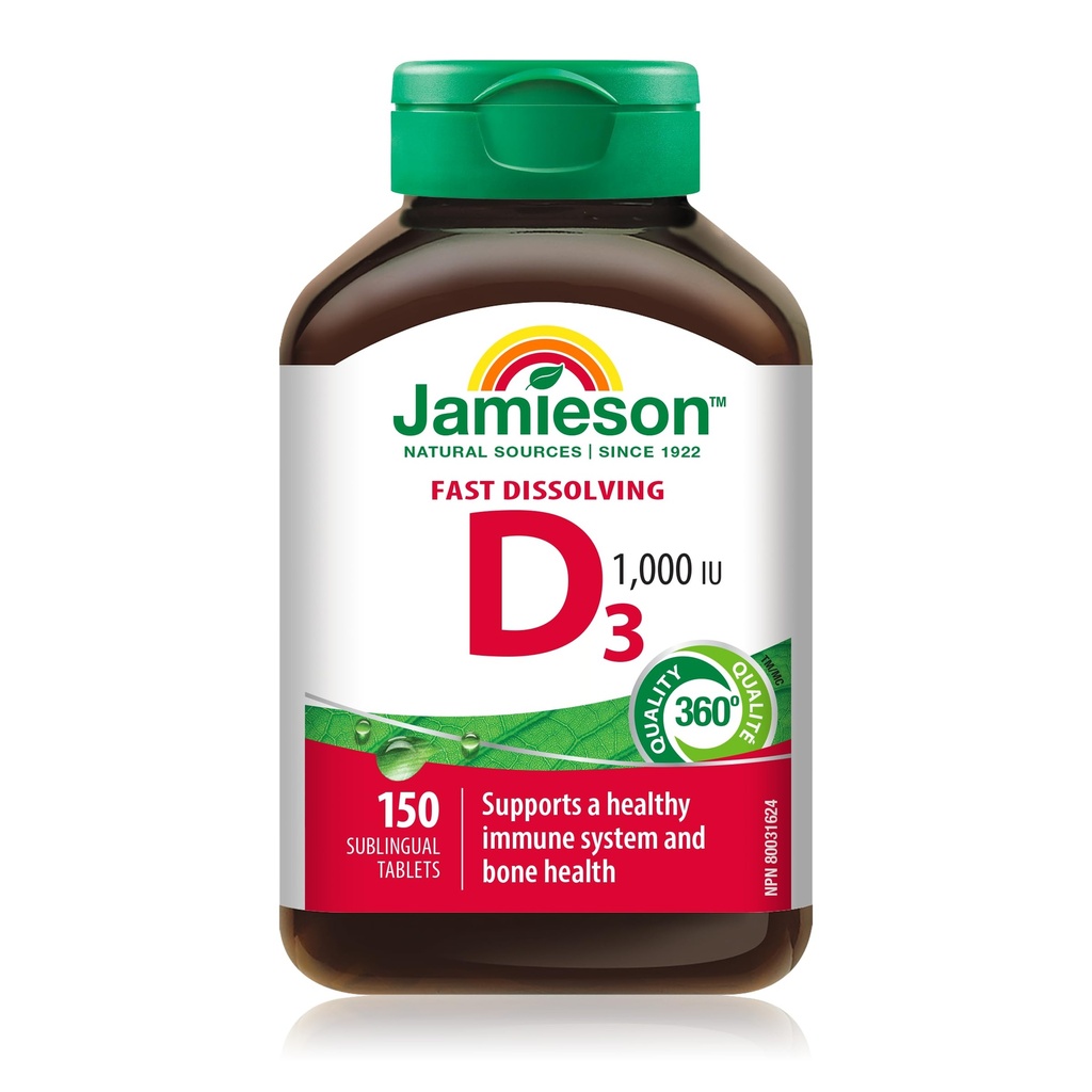 Jamieson Vitamin D3 1.000 i.e., 150 podjezičnih tablet