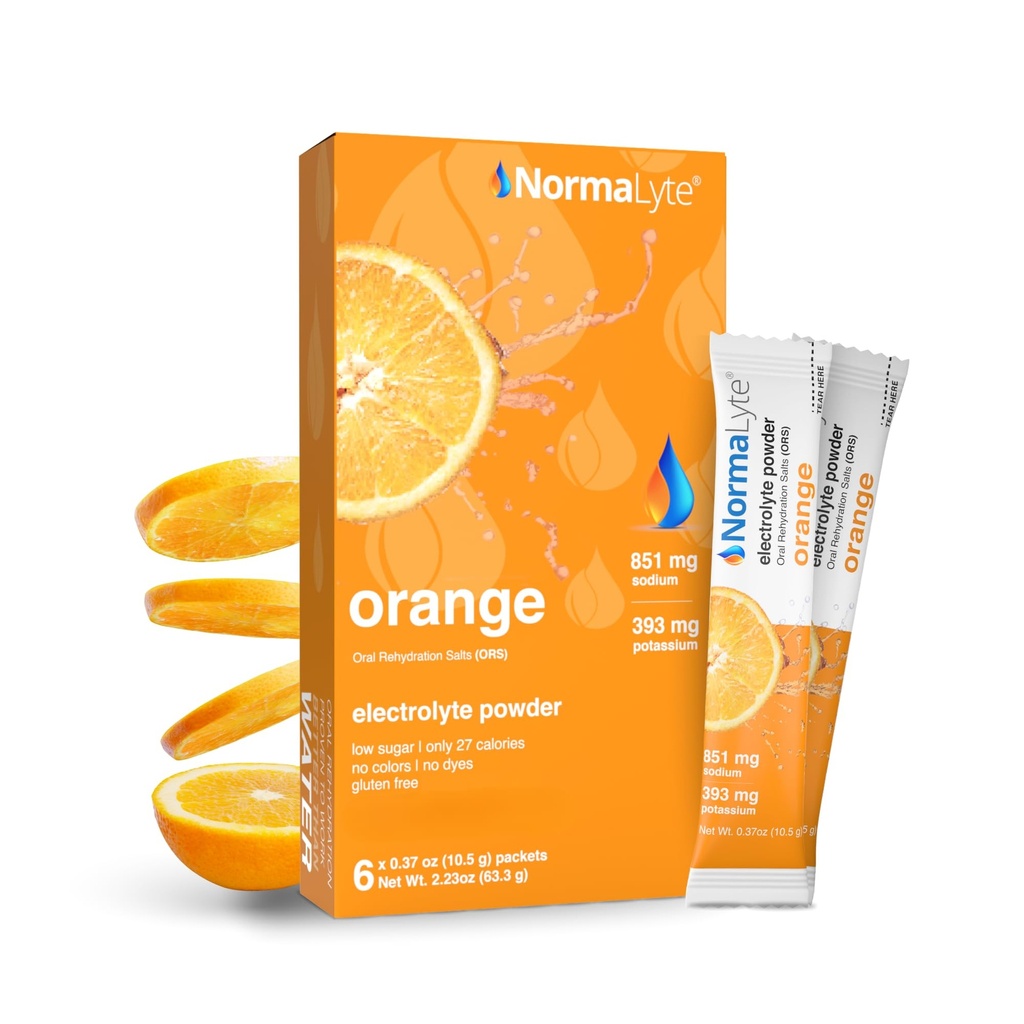 NormaLyte oralna rehidracija Salts- Pack 6 (Orange) 