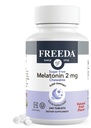 FreeDA Melatonin 2mg Žvečilni bonboni brez sladkorja – Naravna pomoč za spanje za odrasle in otroke – Vegan, Košir, Gluten-free, Non-GMO, Easy Bedtime Support – 240 tablet