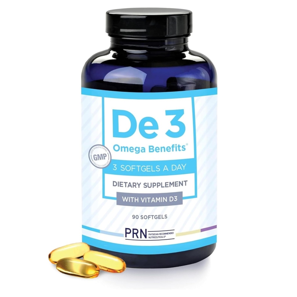 De3 Suho oko Ultra Pure rTG Omega 3 – Podpora za suhe oči - 2400 mg EPA & DHA – Novo & Izboljšano-Burpless-3 na dan služijo, 1-mesečna oskrba