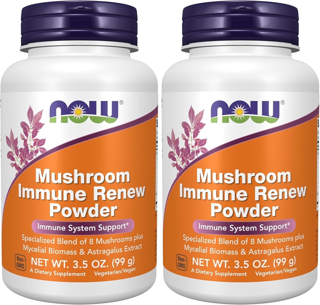 Zdaj dopolnila, goba Imune Renew z Astragalus Root Extract, Podpora imunskega sistema*, 3,5-Ounce (paket z 2)