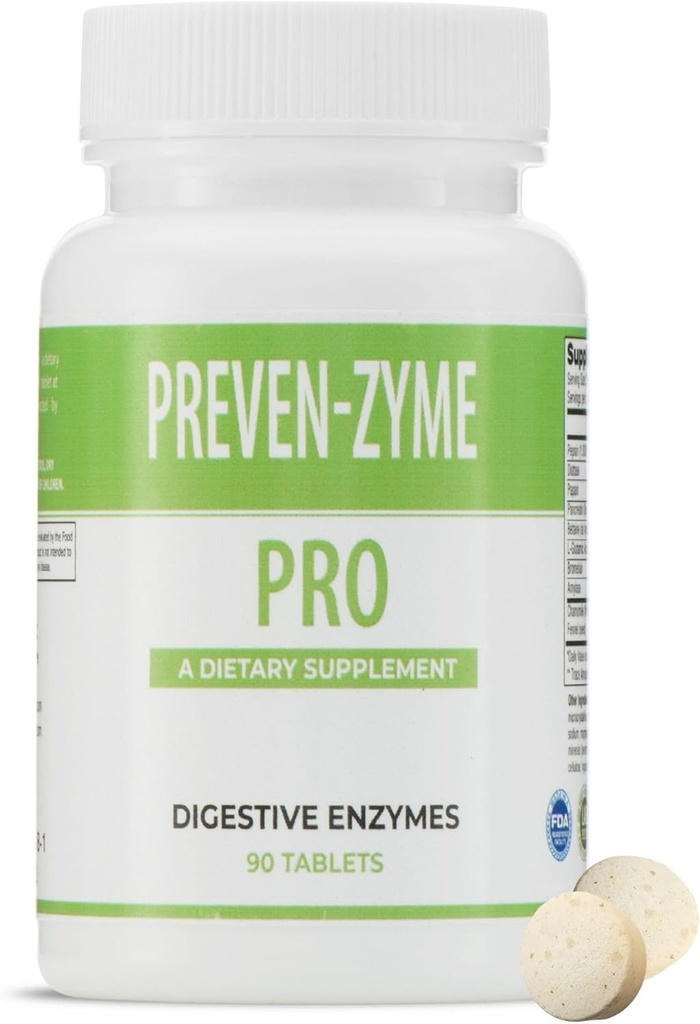 Prevenzyme Pro Pregestive Enzyme Supplement (90 zavihkov) Legere Pharmaceuticals for ES Global
