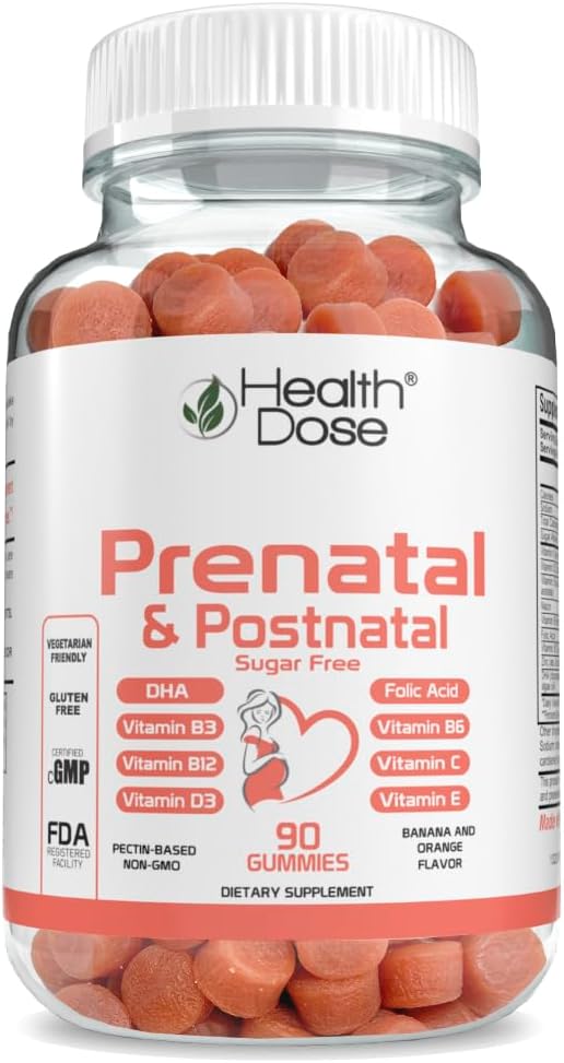 Zdravstveni odmerek prenatalnega/postnatalnega kompleksa. Vitamin B6, B12, C, cink. 90Ct